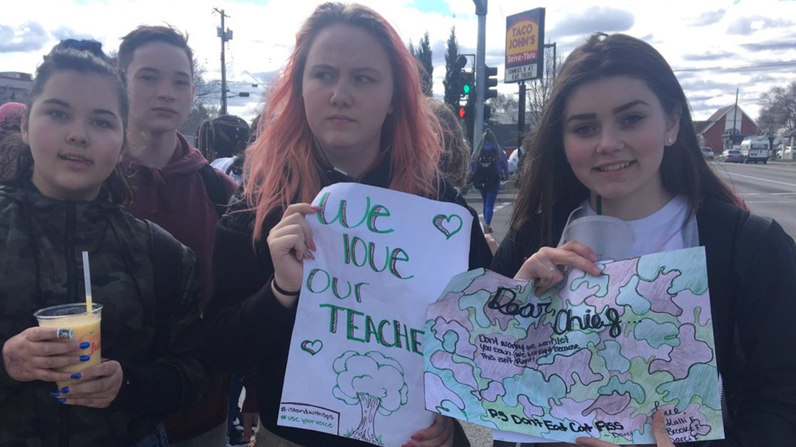 'Save our teachers' Rogers HS students protest SPS layoffs with