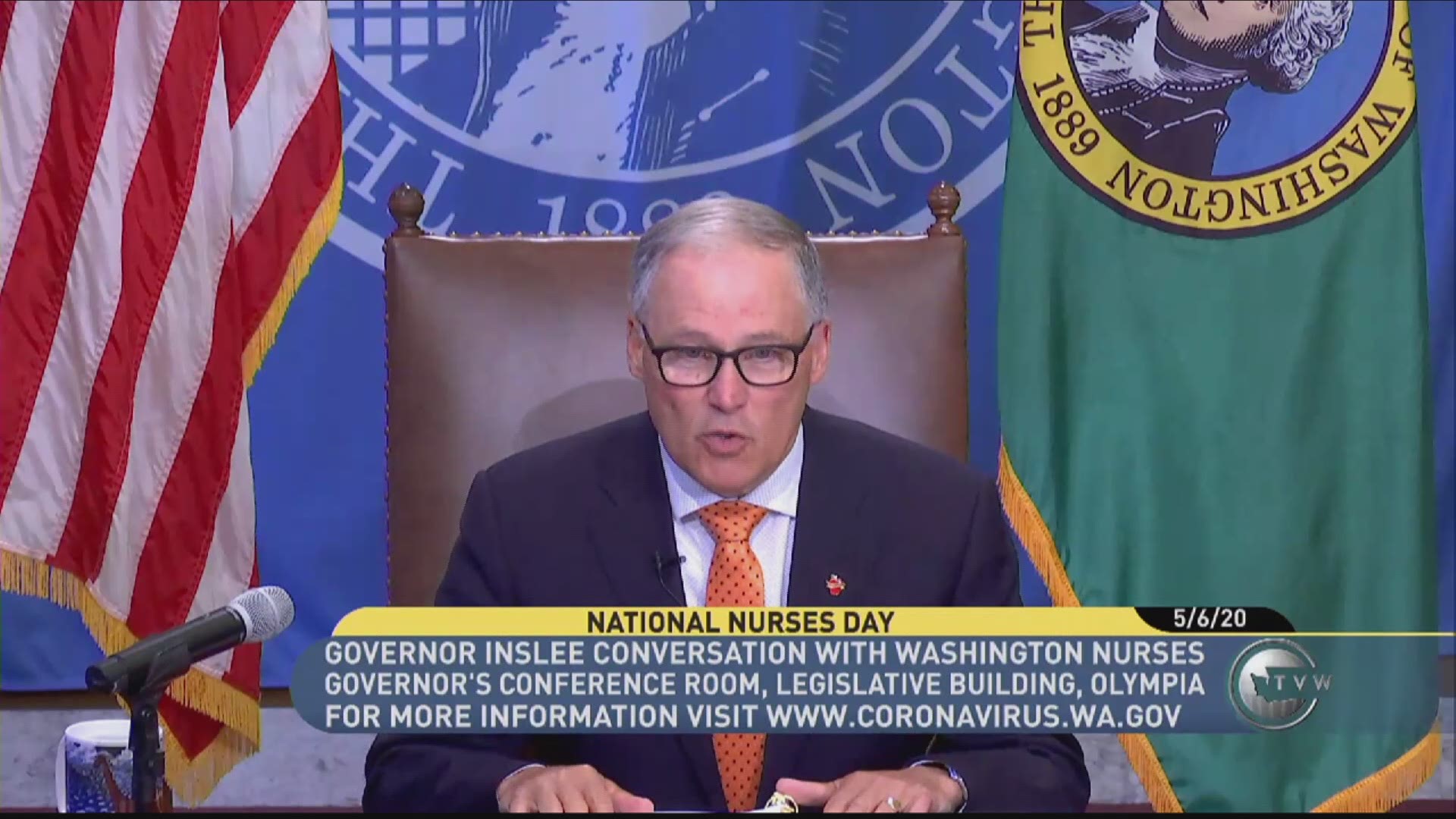 Governor Jay Inslee paid tribute to Esequiel "Zeke" Cisneros, a nurse at Eastern State Hospital that died of coronavirus in April.