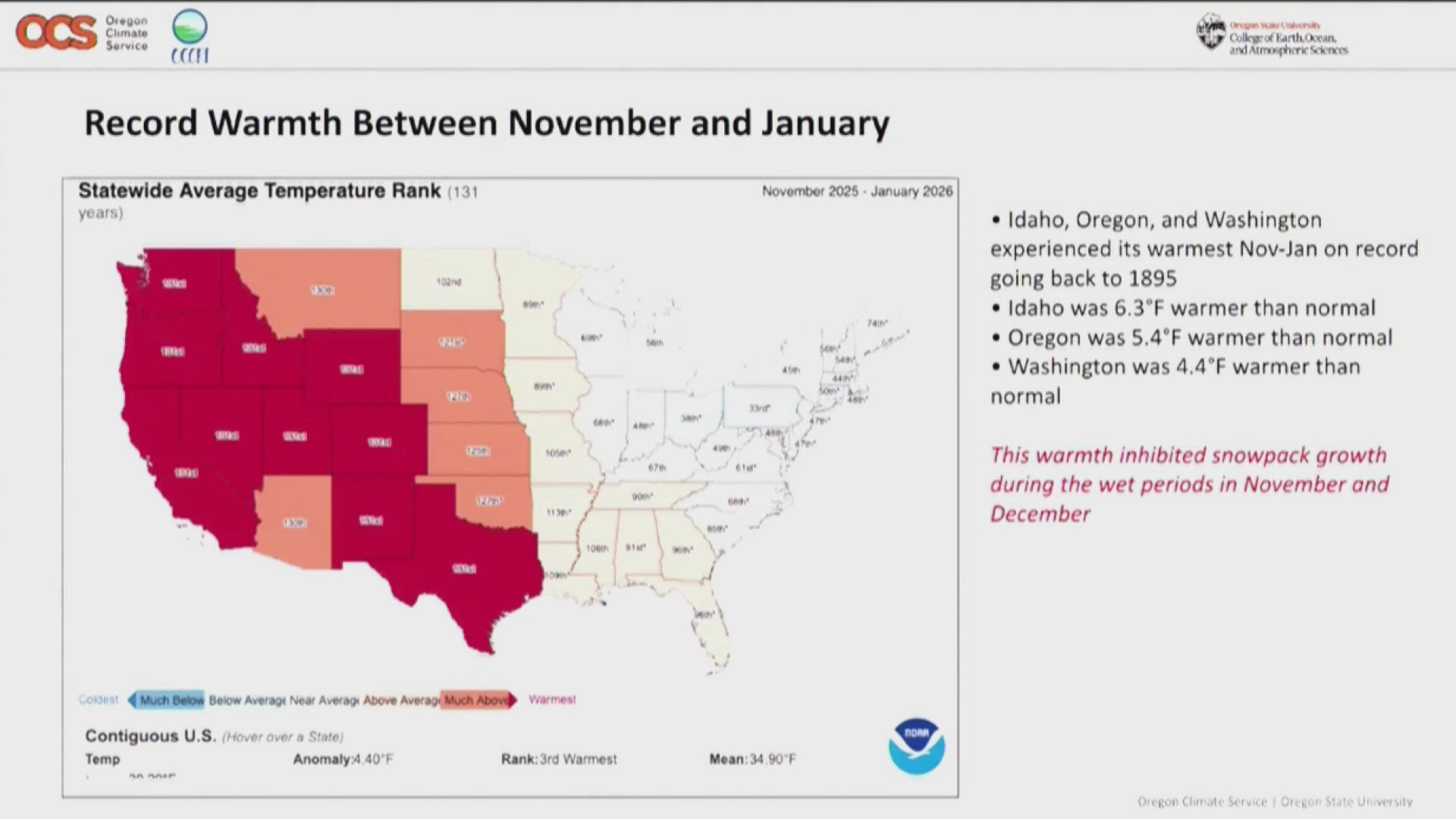 An update on the drought and snowpack conditions in the Pacific ...