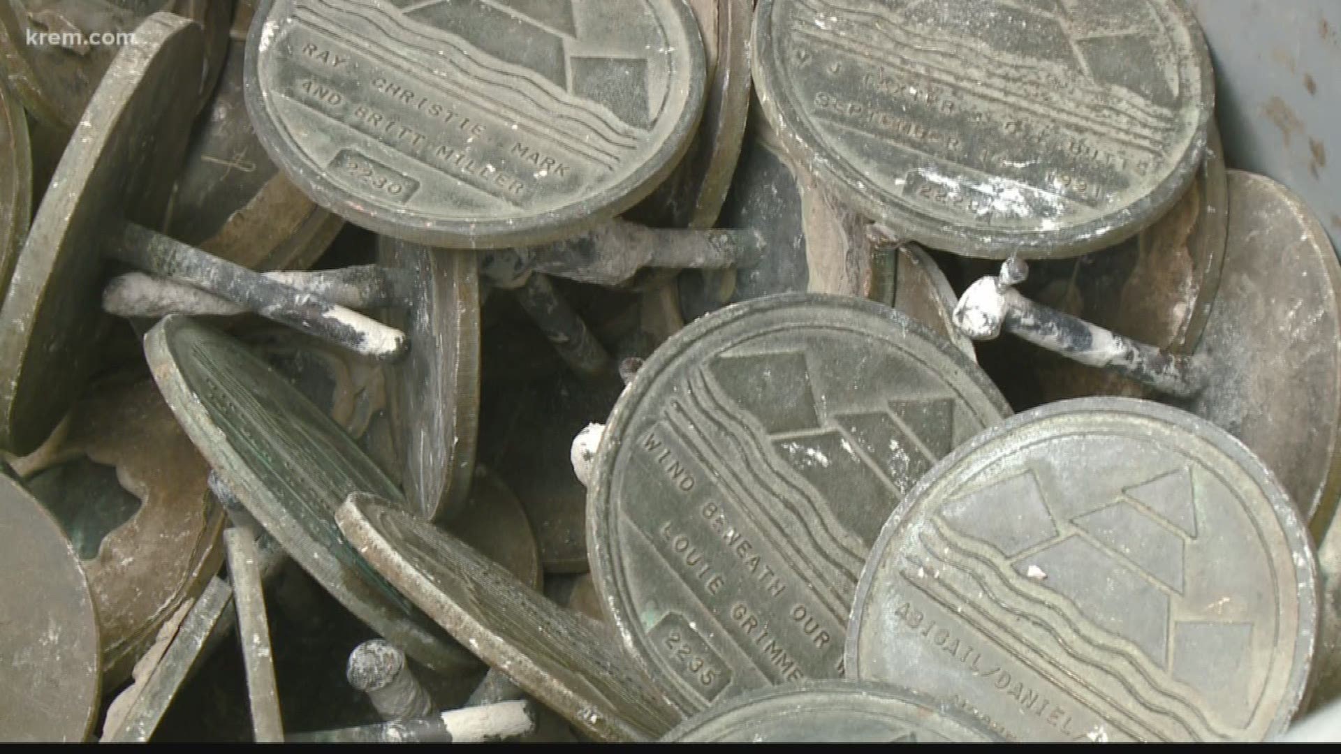 KREM Reporter Tim Pham met with a man with a special connection to the Centennial Trail medallions after hundreds were stolen in the past weeks.