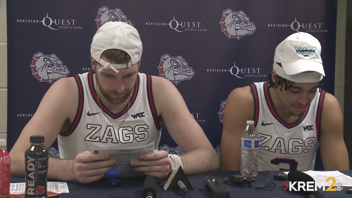 Drew Timme, Andrew Nembhard talk Gonzaga senior night