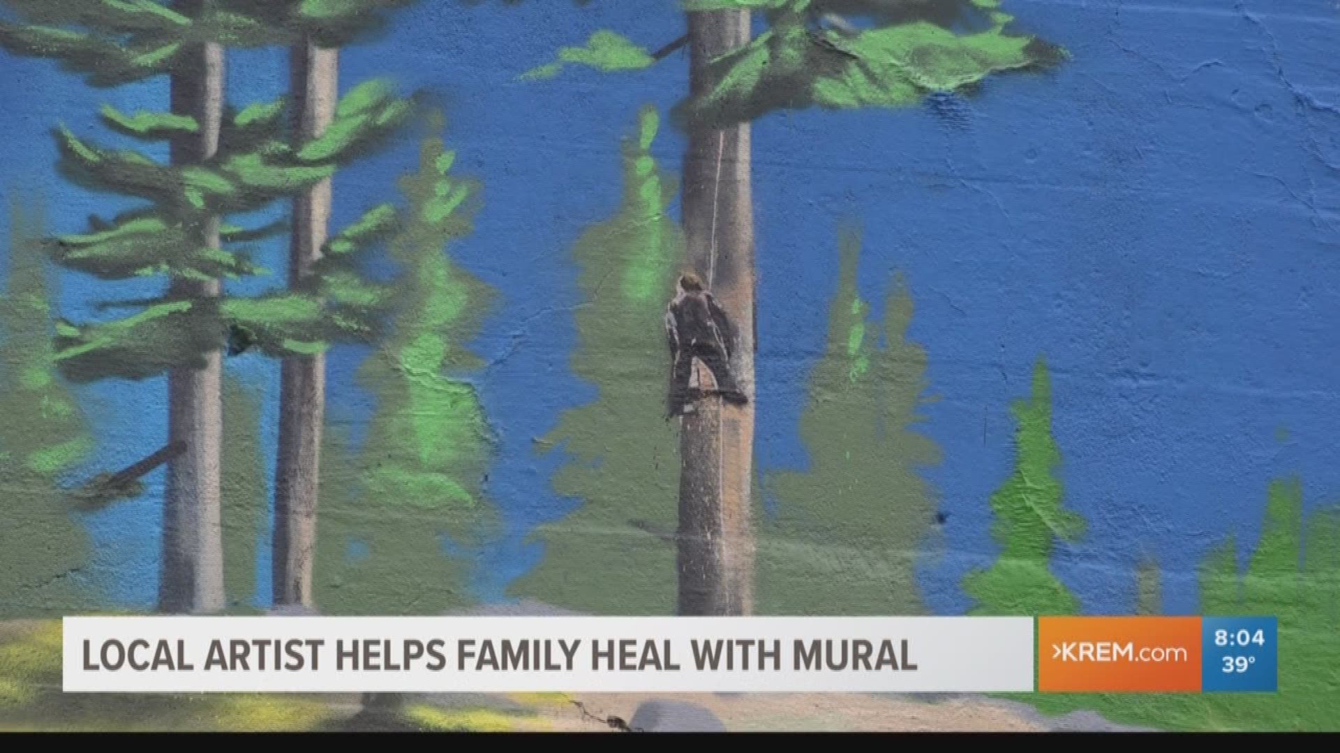 A small detail painted onto a large Spokane mural is helping a family heal and the artist said it's times like this that make the job meaningful.