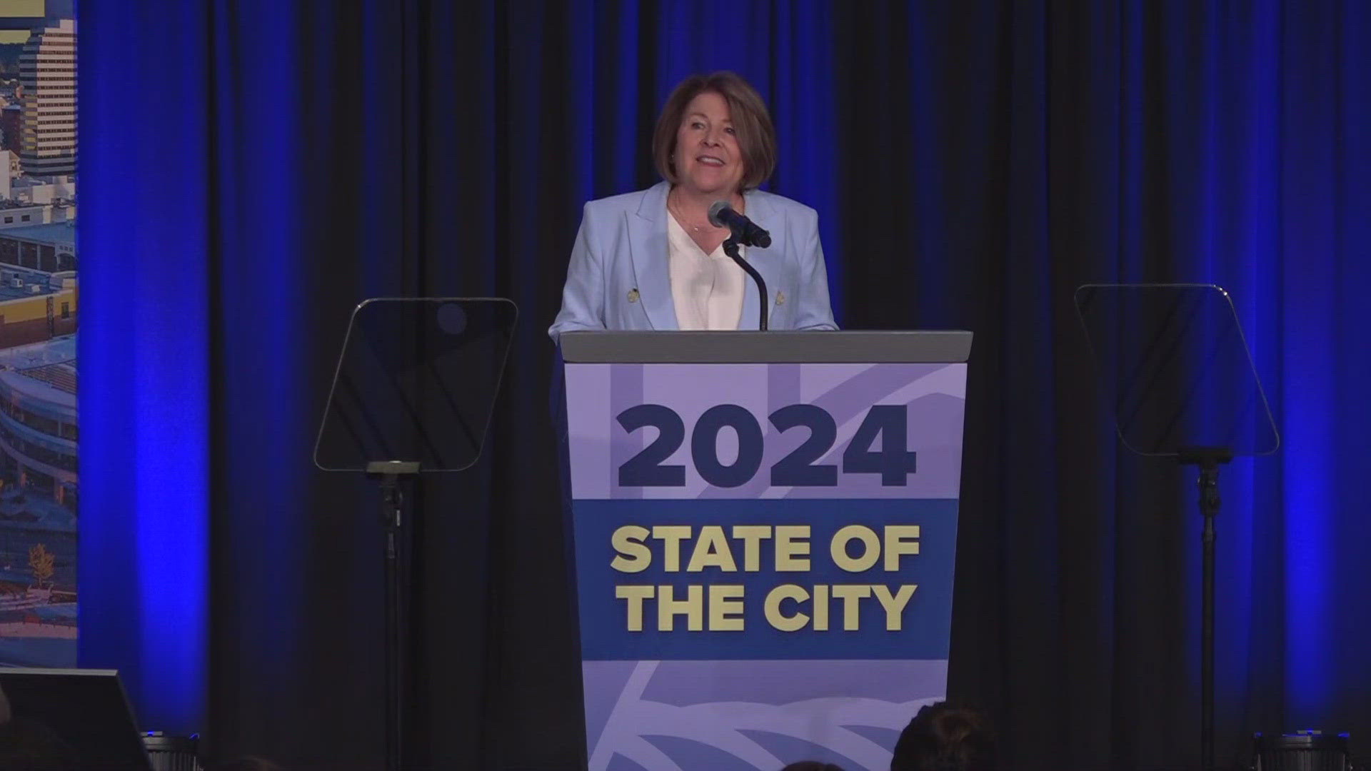 Spokane Mayor Lisa Brown gave her first State of the City Address on April 30, 2024. She discussed police department struggles, plans for downtown and more.