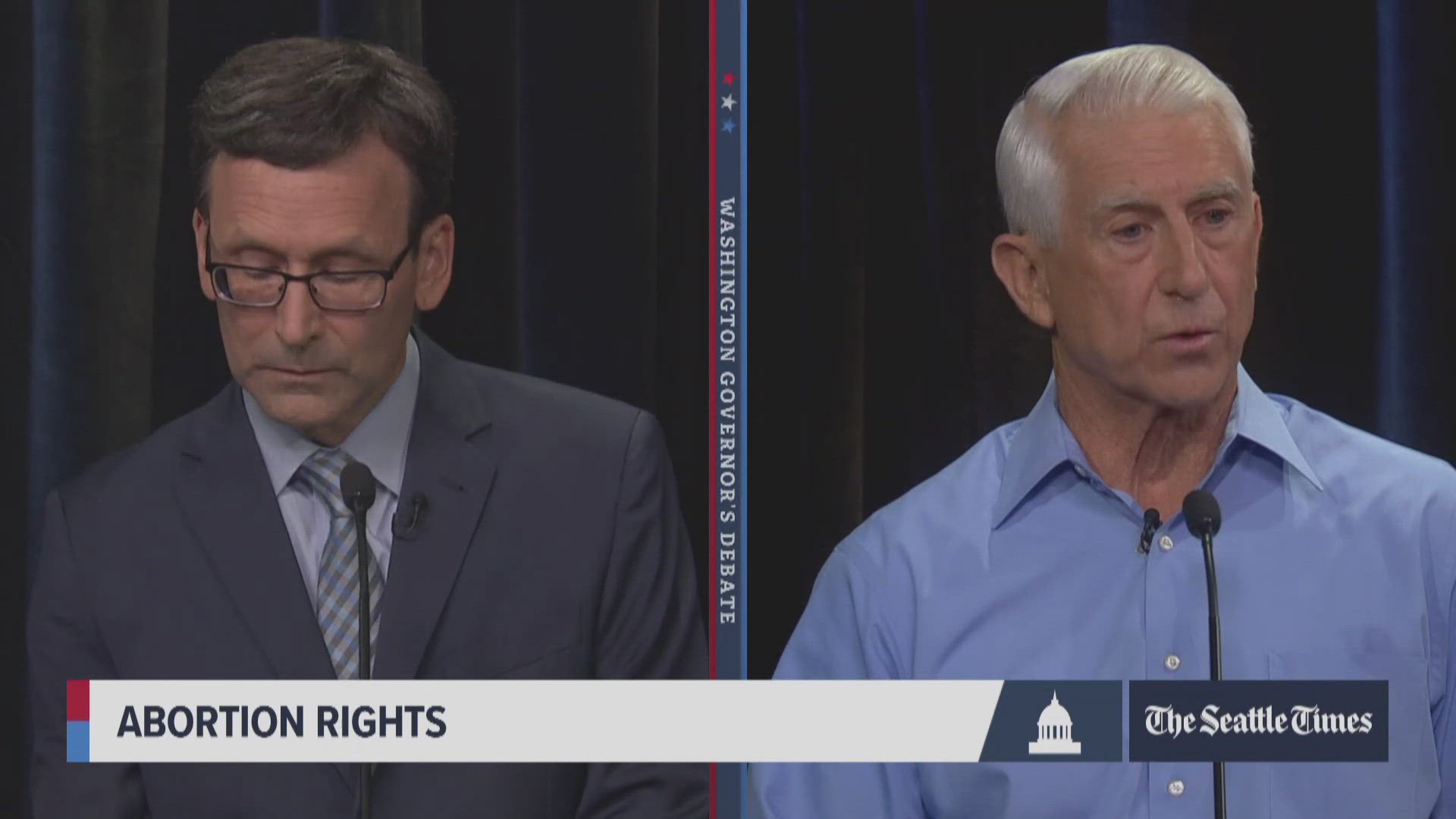 Bob Ferguson and Dave Reichert are looking to become the next governor for Washington State.