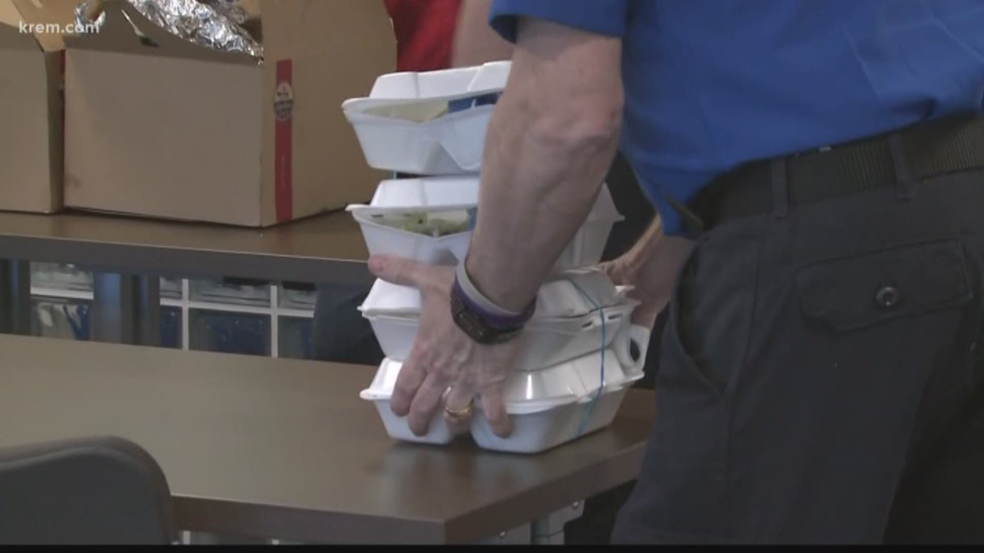 KREM 2 Reporter Amanda Roley went to the Spokane International Airport to learn about how different unions are providing free lunches for TSA agents working without pay.