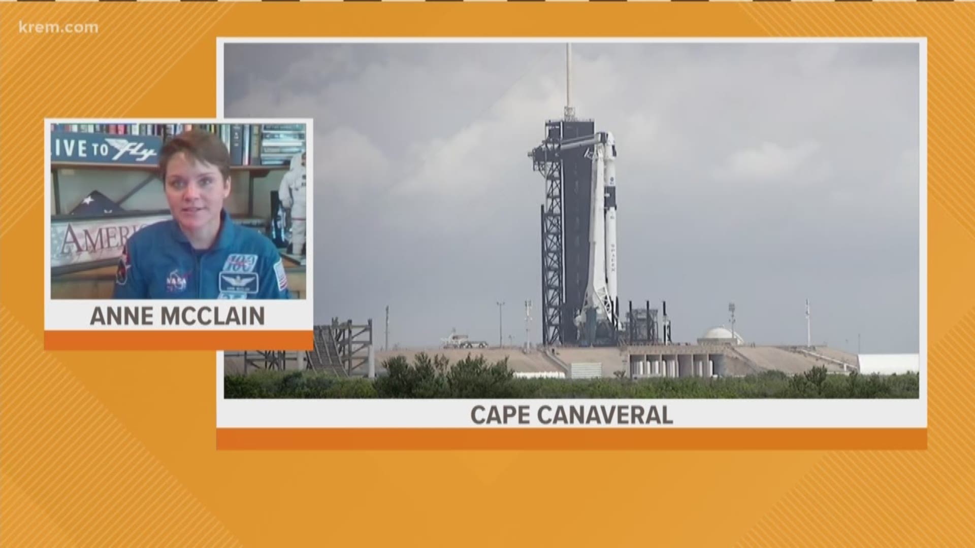 Spokane native and NASA astronaut Anne McClain joined Up with KREM to give viewers an insider's perspective on Wednesday's historic SpaceX launch.