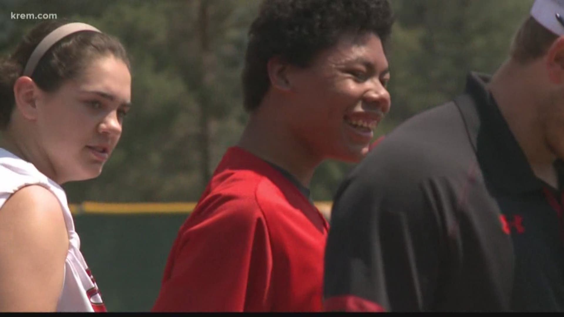 As the school year nears its end, Ferris High School is celebrating with a heartwarming kind of baseball game. The varsity baseball and softball teams partner with kids who have special needs for a game and students pack the stands to watch.