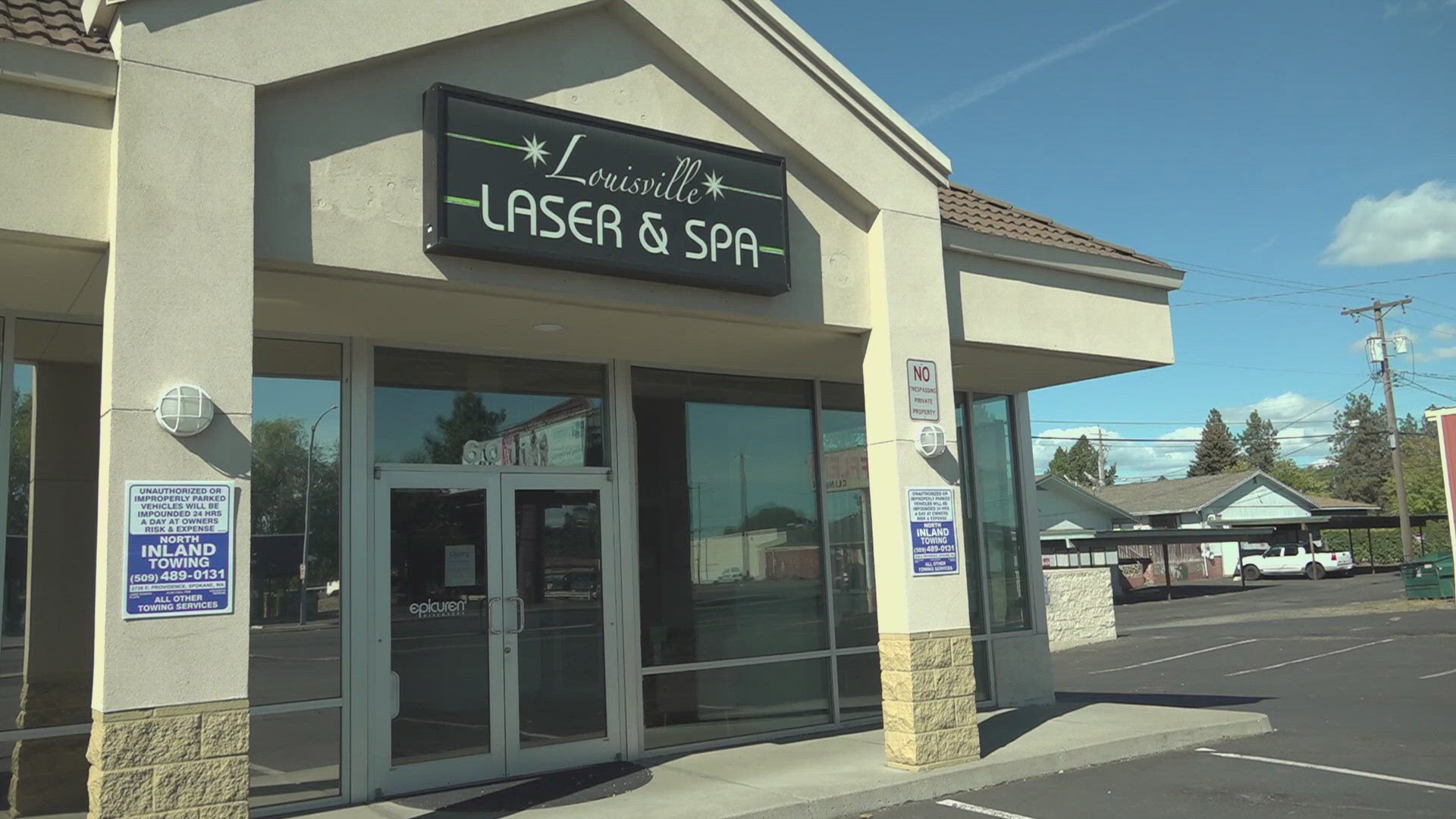 Louisville Laser and Spa on Division Street showed no previous indication of its closing this week.