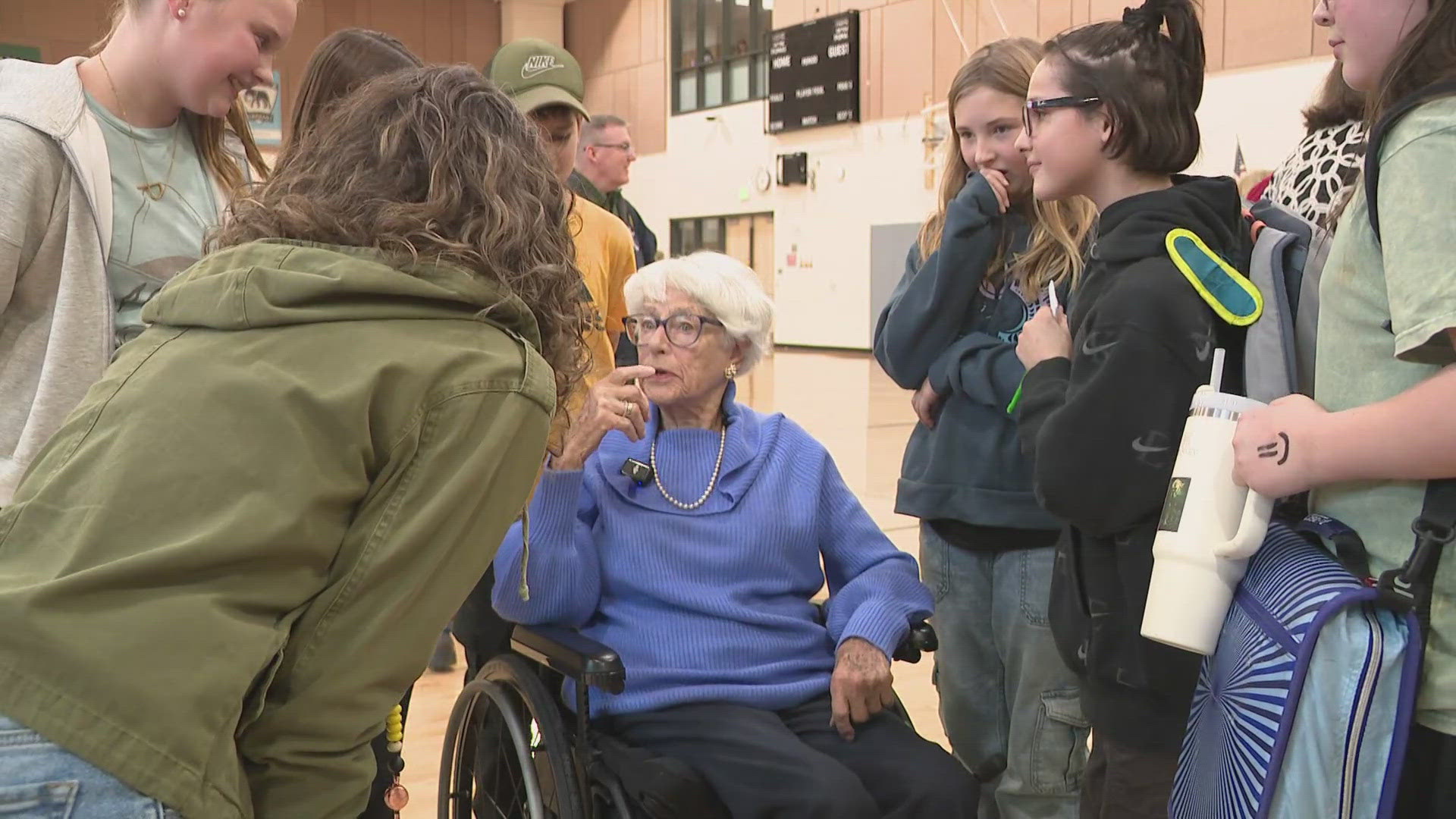 On the night of her 101st birthday, Carla Peperzak was surprised with the announcement of a Anne Frank Tree sapling set to be planted at Peperzak Middle School.