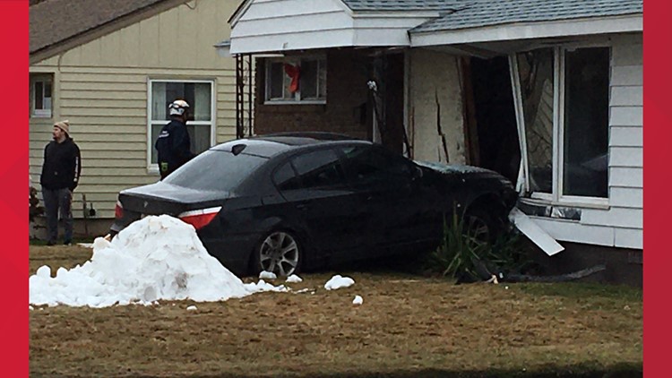 Car crashes into front of gym on the north side