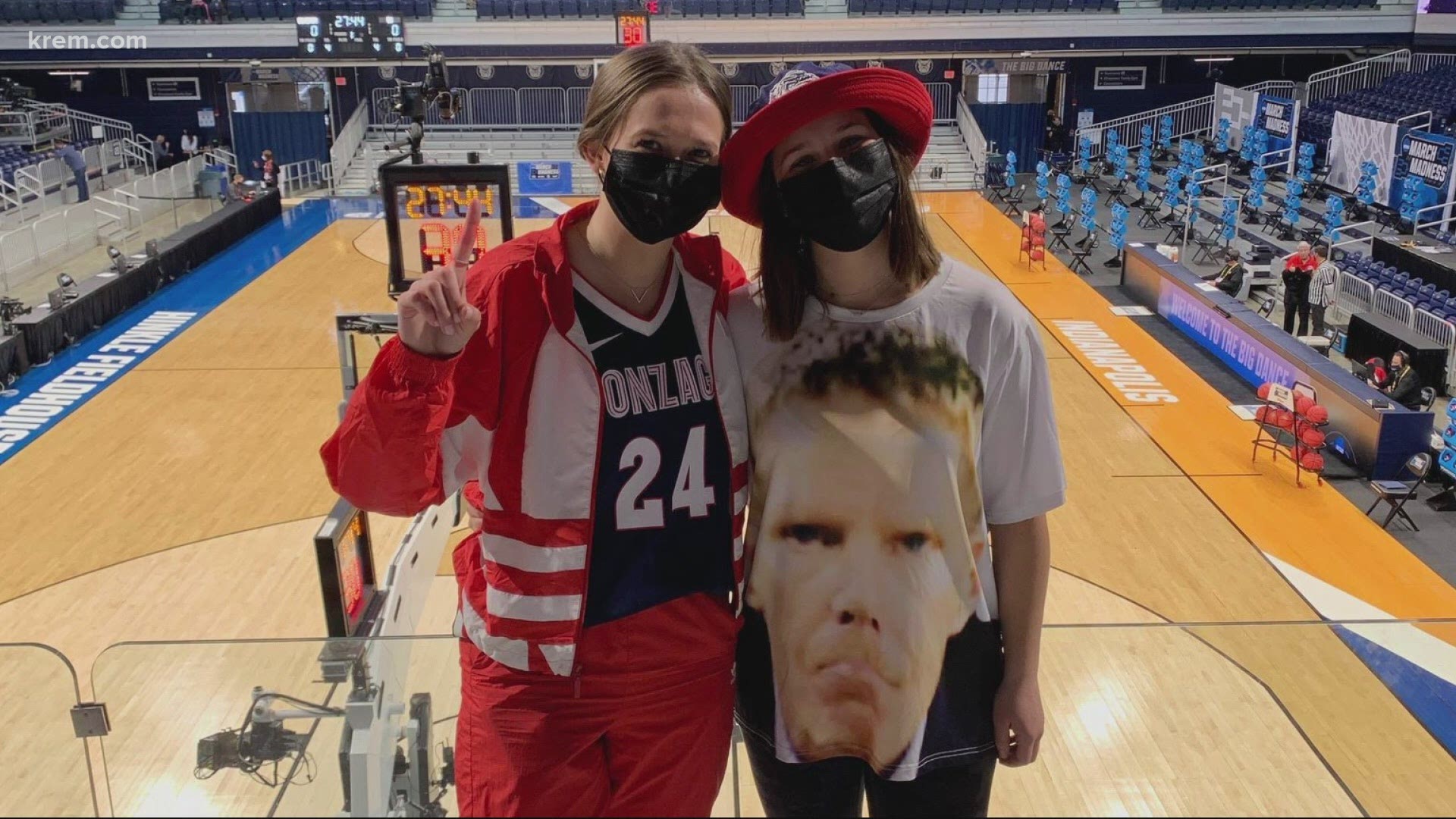 The Gonzaga University senior and junior made the journey all the way to Indianapolis for the first and second rounds of the NCAA Tournament.