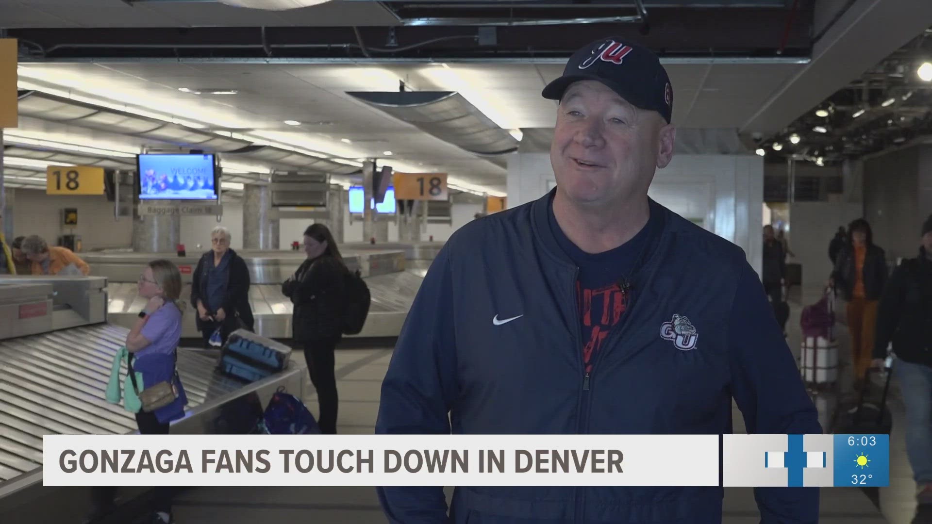 Gonzaga fans are arriving in Denver ahead of the First Round of the NCAA Tournament.