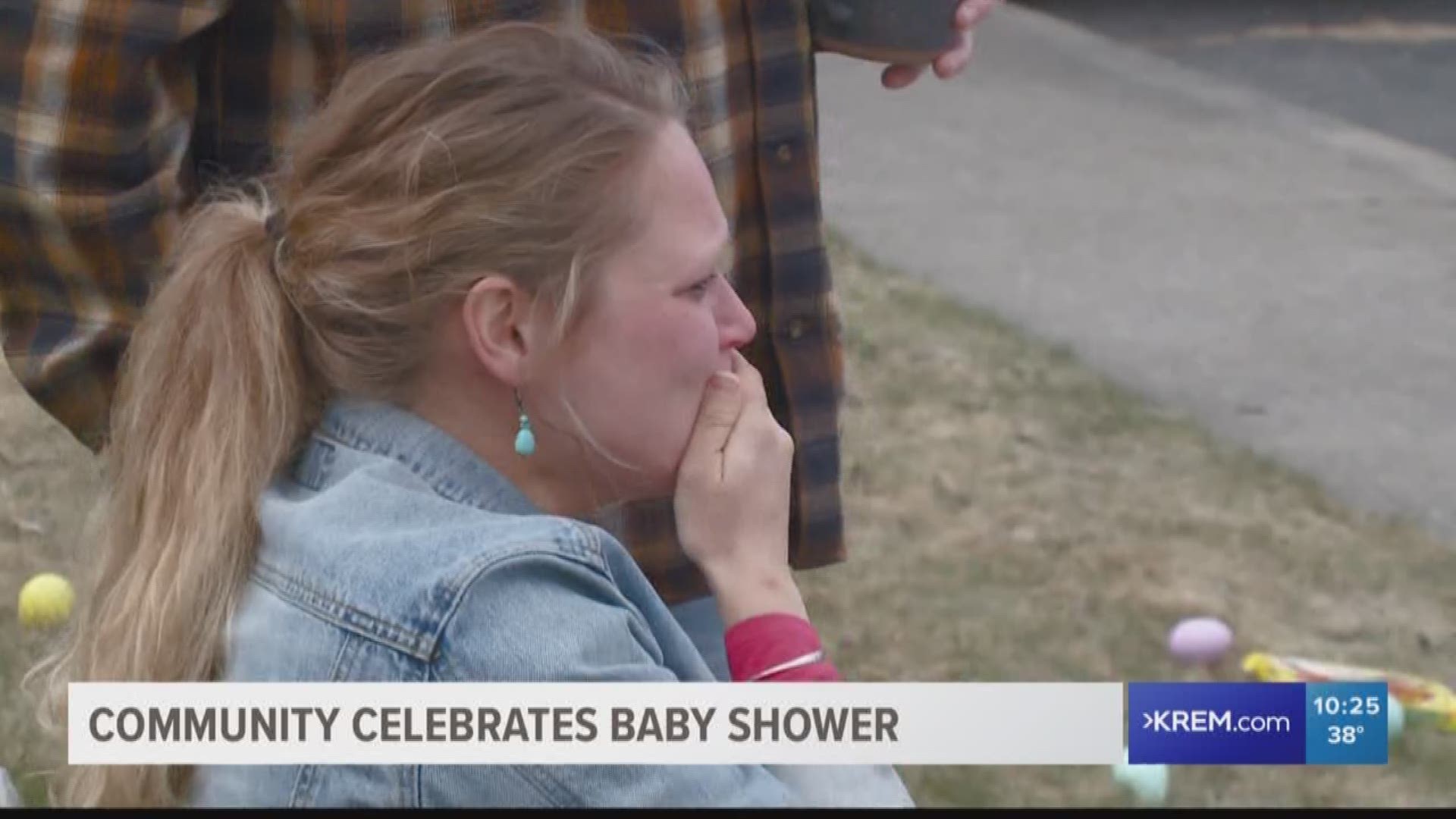 Margaret Greenfield and her family were only expecting about 40 people to show up to her baby shower, then one family member decided to bring the shower to her.