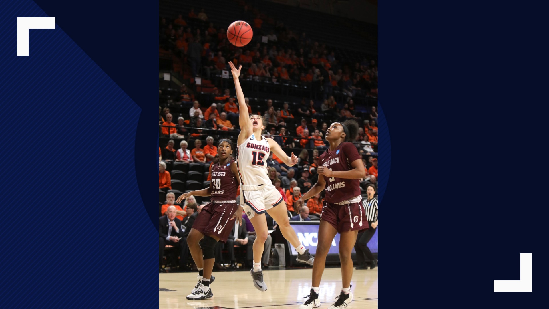"We can't control what happened, and that's the hardest part," she said about her playing days at Gonzaga coming to an end after the NCAA Tournament was canceled.