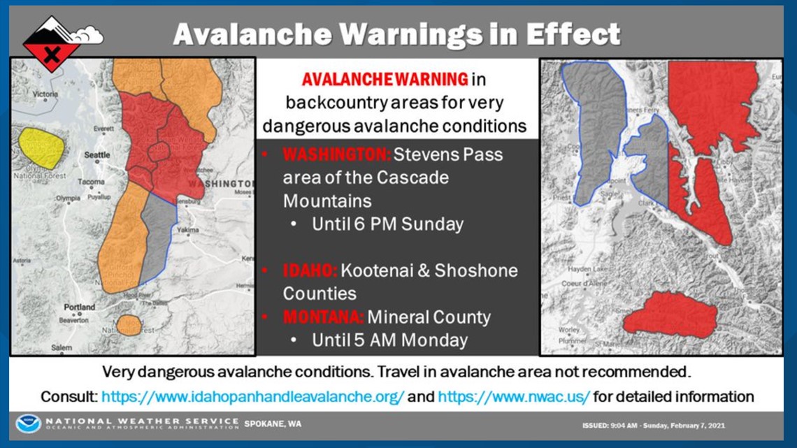 Avalanche Warnings In Place As Snow Hits Washington Idaho Mountain Passes Krem Com