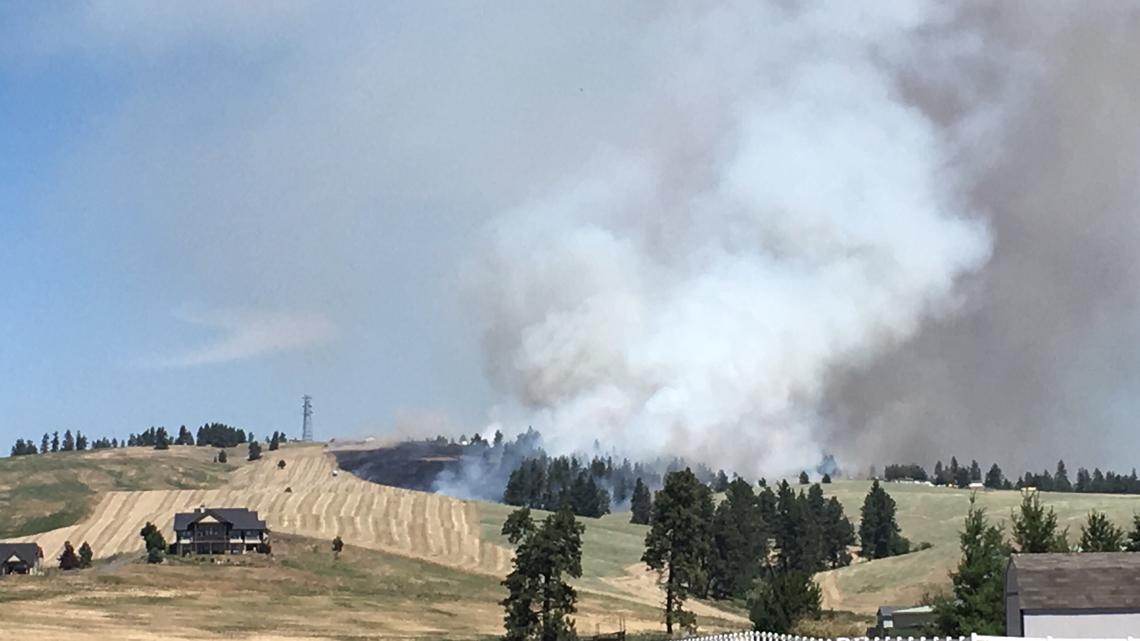 PHOTOS: Brush Fire Burning Near Cheney | Krem.com