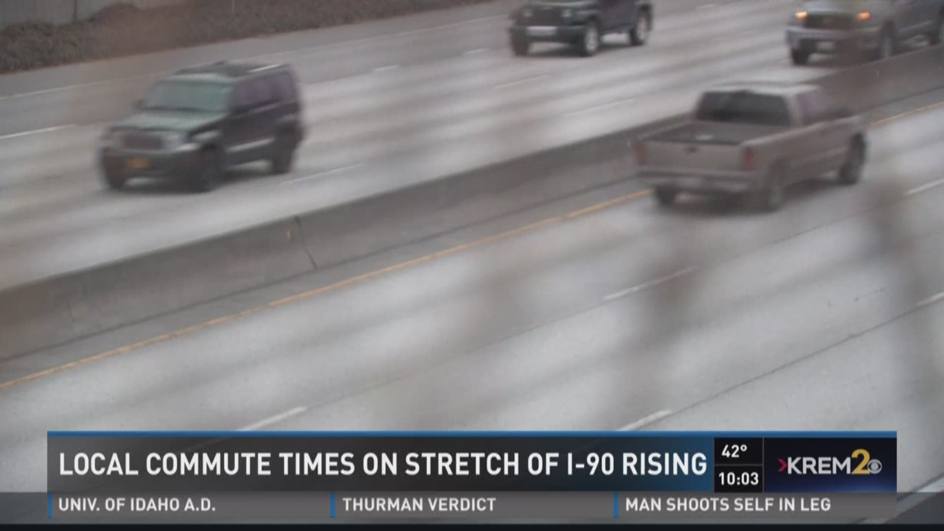 Crashes Commute Times Rising For Stretch Of I 90 In Spokane Krem Crashes Commute Times Rising For Stretch Of I 90 In Spokane Krem
