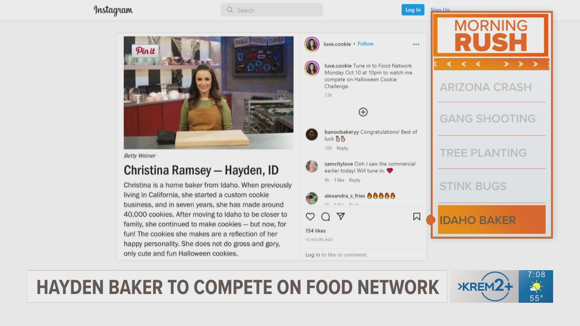 Hayden baker wins Food Network Halloween challenge | krem.com