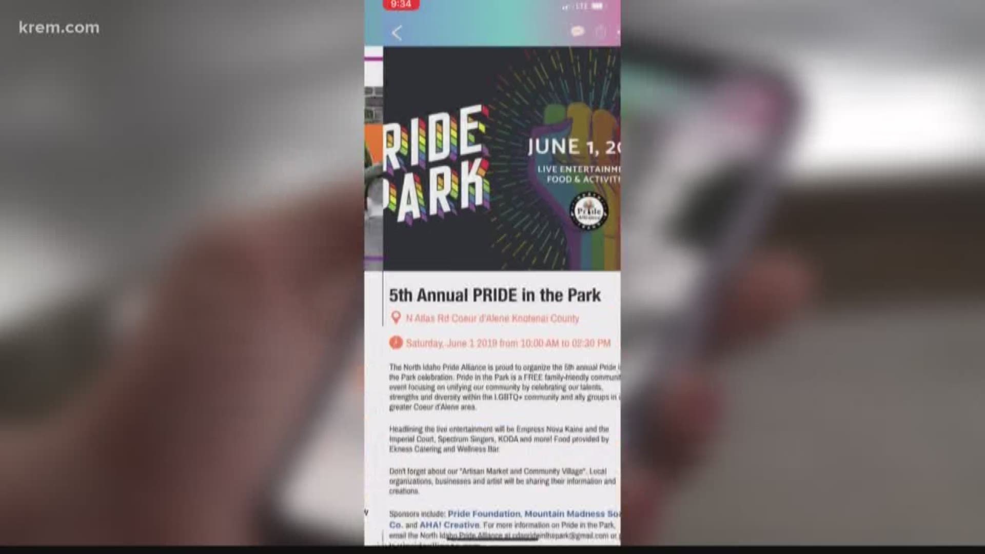 The app will help people follow the 2019 Spokane Pride Parade Route and find out more about activities, among other things.