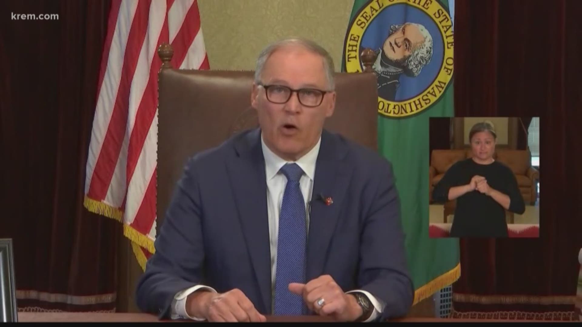 Washington Governor Jay Inslee has issued a 'stay-at-home' order for the entire state in resposne to the coronavirus outbreak,