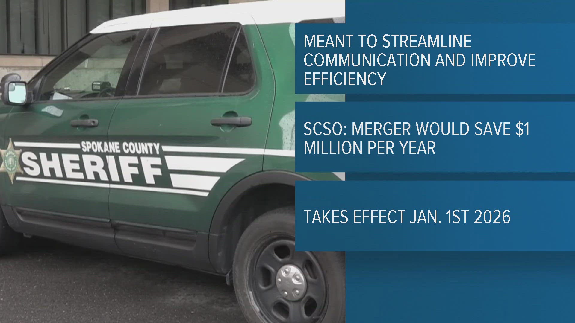 SCOPE, Spokane County Sheriff's Office merging | krem.com