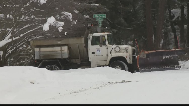 Spokane begins neighborhood plow | Here's how you can check the city's progress