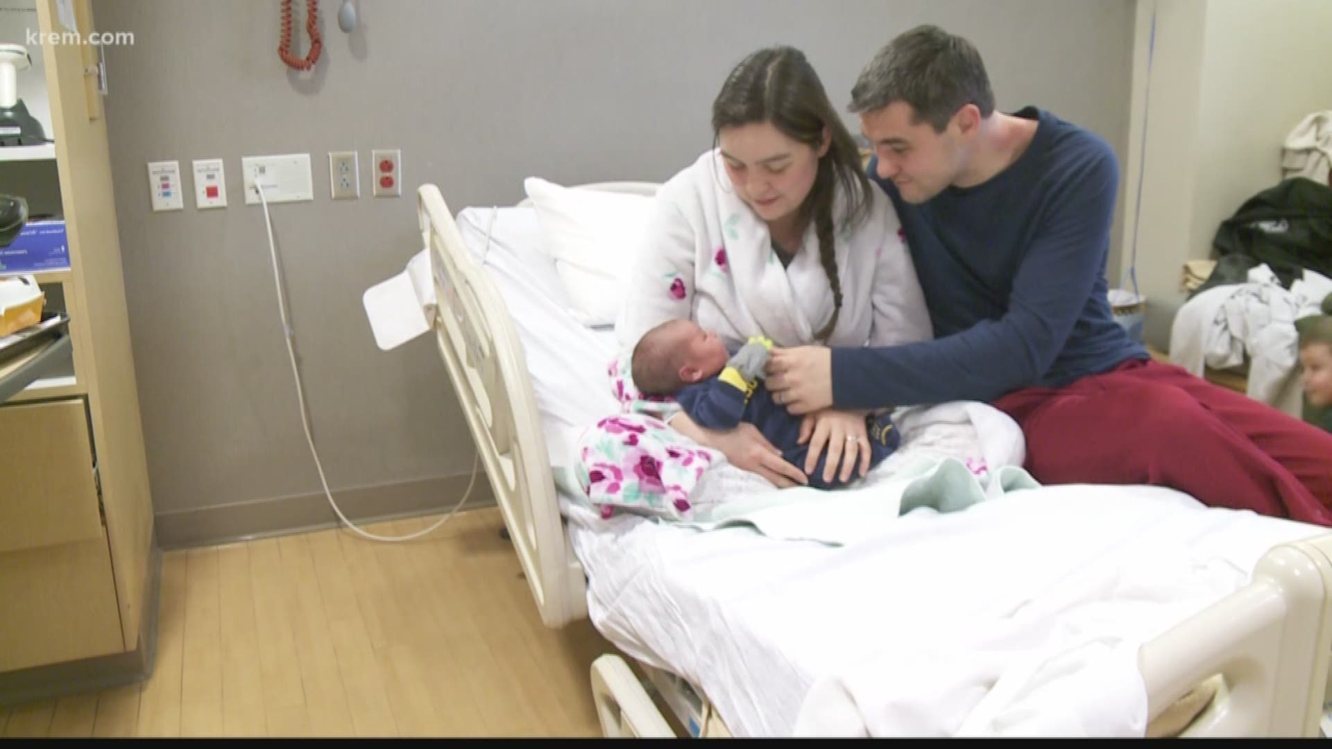 They said the hospital called around to the other hospitals in Spokane to find out if he was the first baby born in the area.