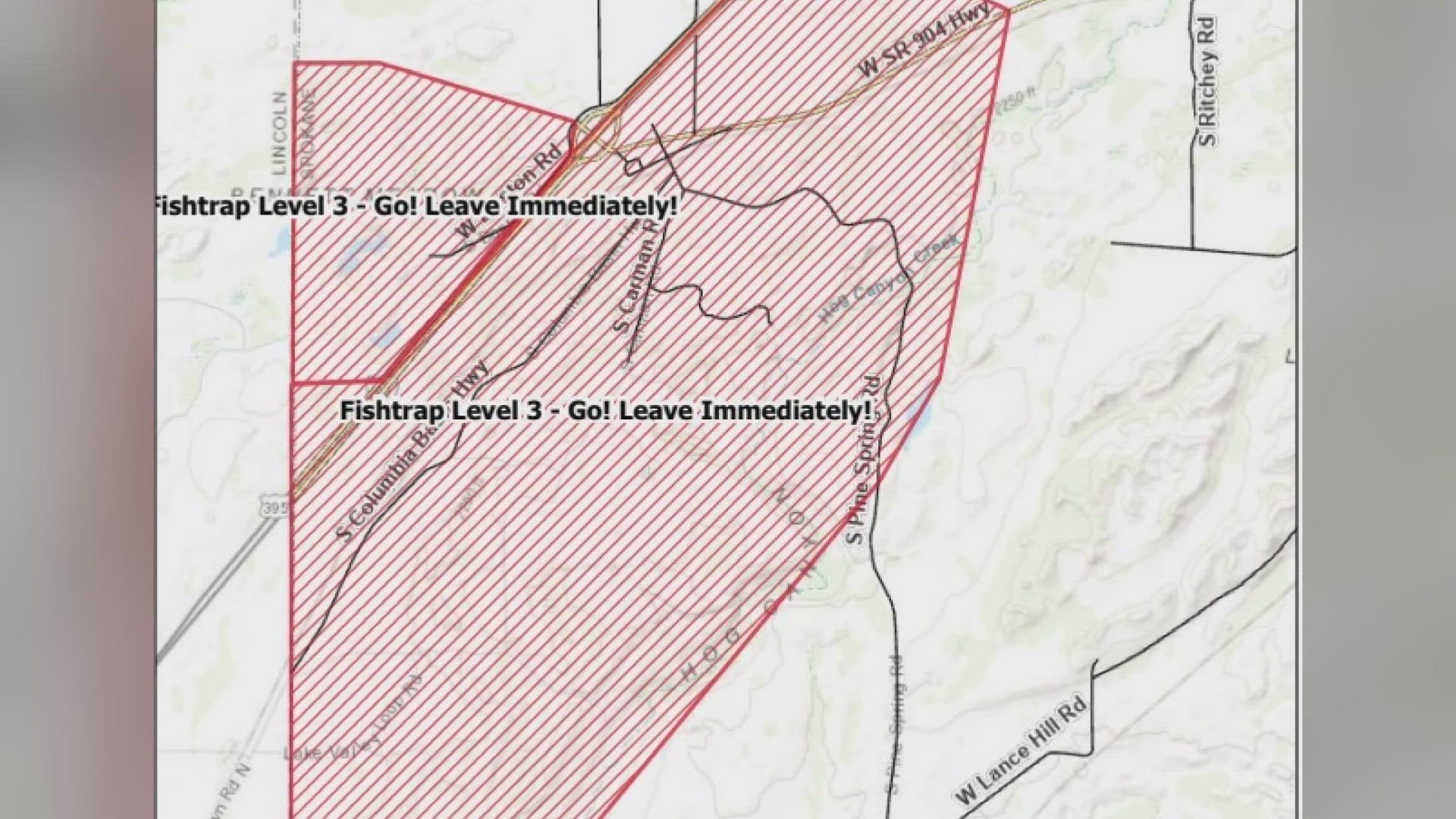 A fire by Cheney is prompting level 3 fires in the area.