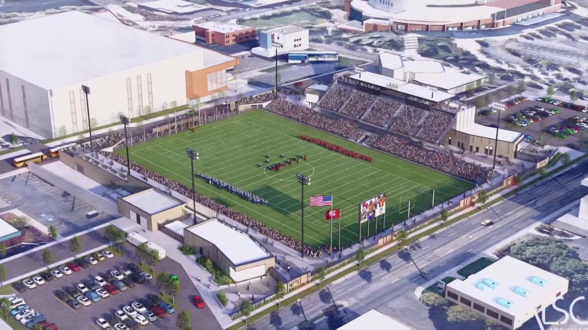 The proposed names include “The North Bank Stadium Presented by the Kalispel Tribe of Indians," with the field named “Northern Quest Field” or “Kalispel Field.”