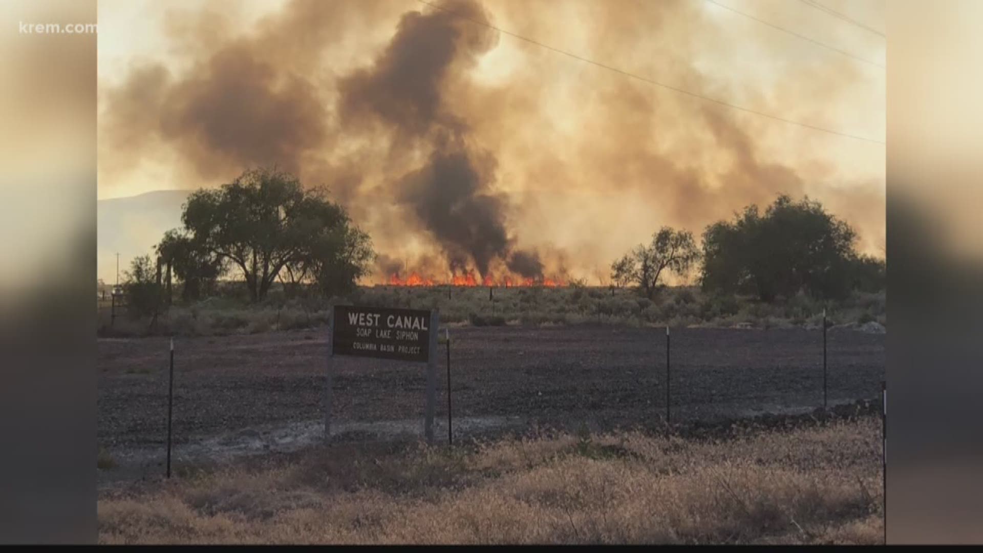 Officials canceled a level 3 evacuation notice that was issued to Grant County residents near a wildfire that has burned parts of State Route 17 Saturday afternoon, according to Grant County Sheriff's Office reports.