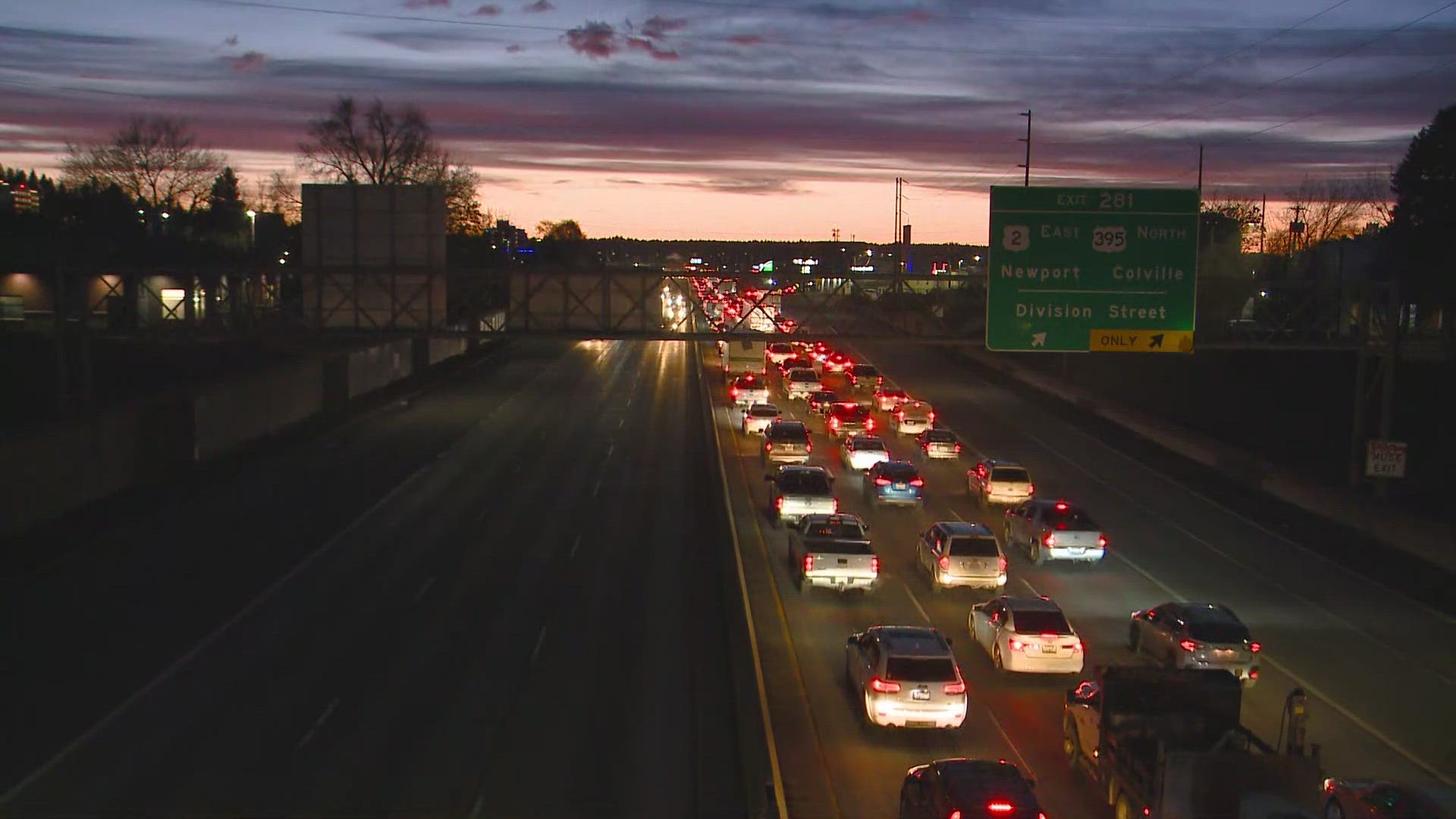 The driver responsible for the hit-and-run has been arrested by WSP on Highway 2 in Airway Heights. Troopers say injuries are involved in this crash.