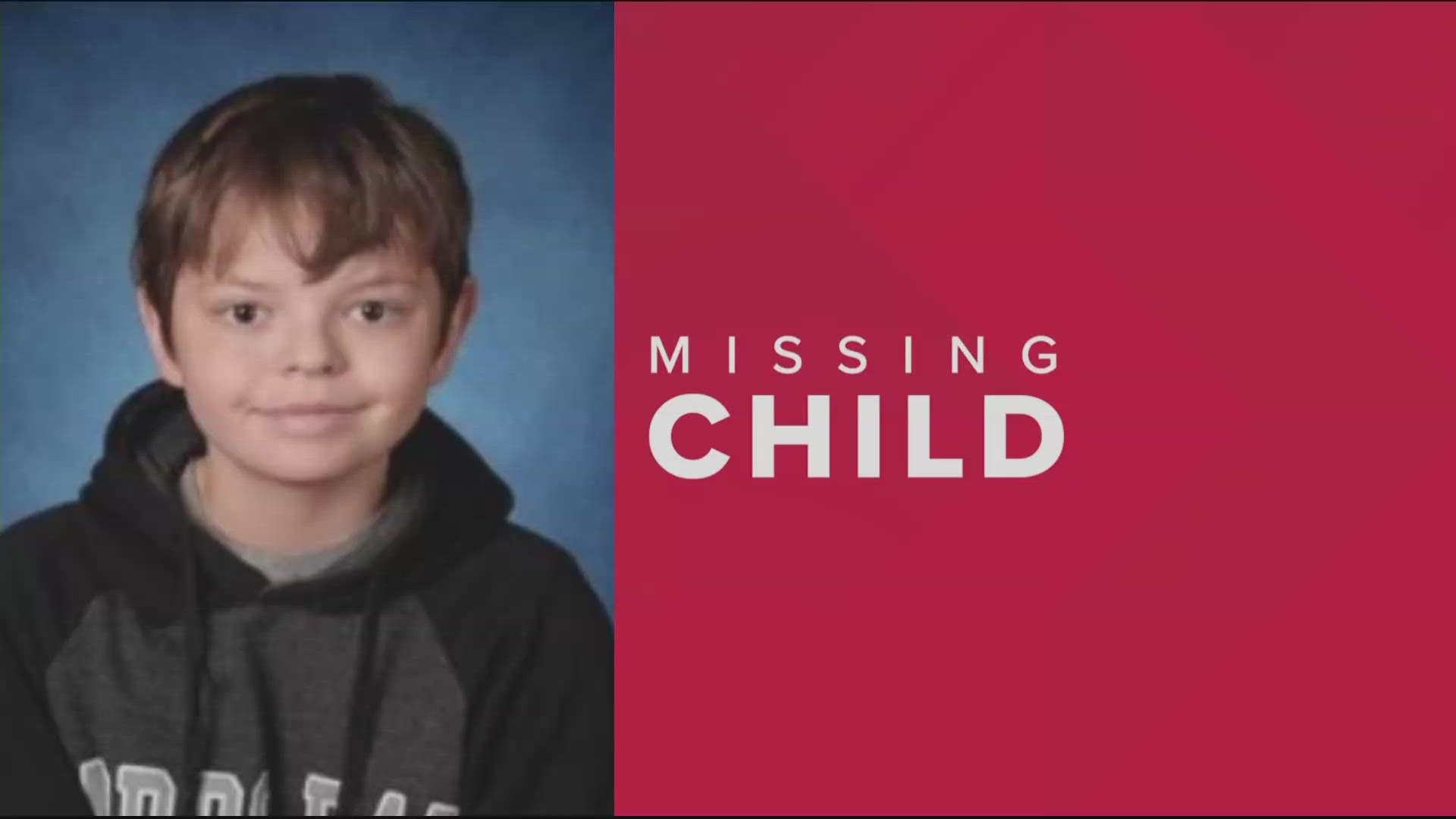 CDAPD says 12-year-old Nicholas Righello did not arrive at school after leaving his house on Wednesday morning.