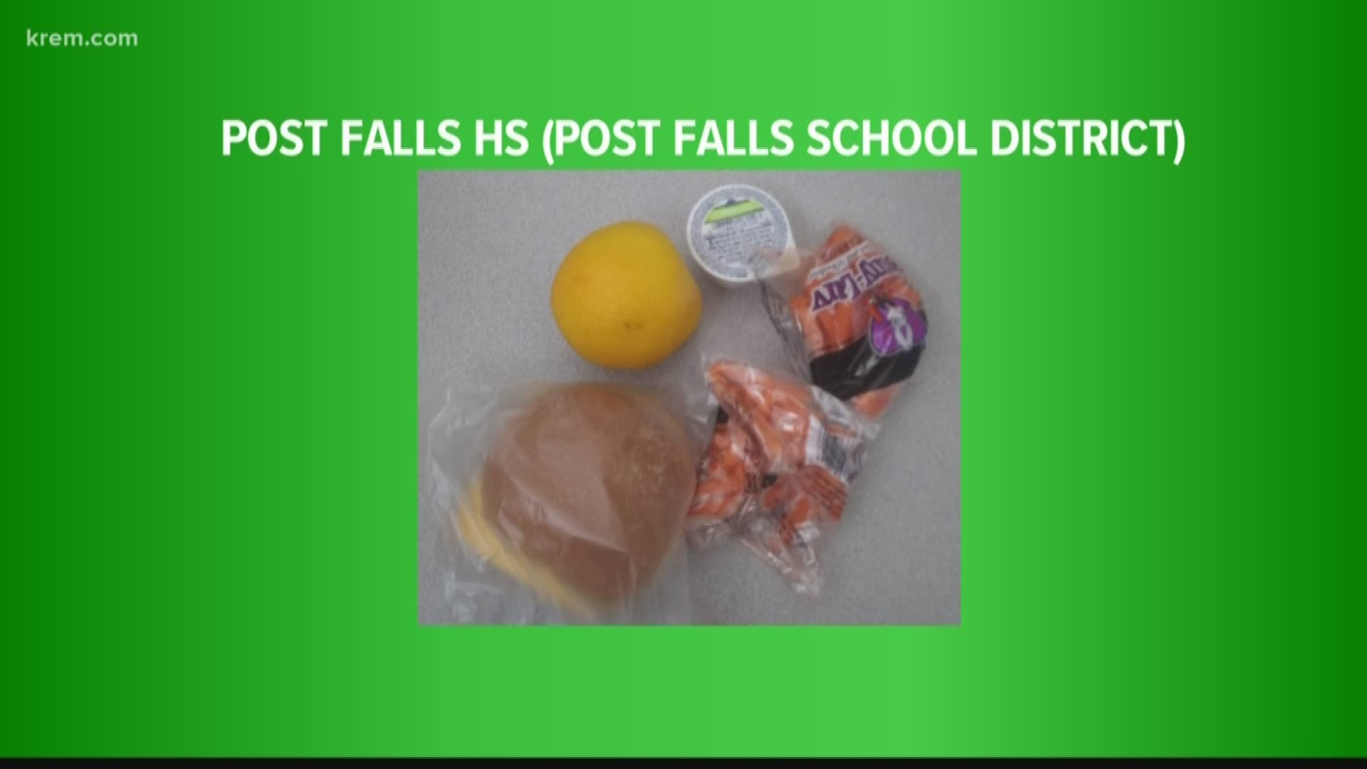 After sharing a story about a Post Falls high student's lunch, we wanted to find out what "alternative lunches" look like at other school districts in our area.