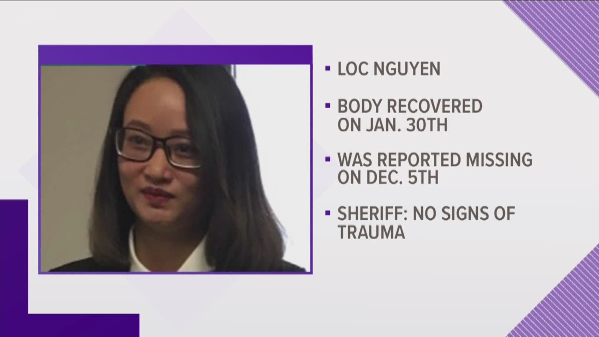 Nguyen told friends and family she would be home late on Dec. 3. This was the last contact she had with known friends or relatives, according to court documents.