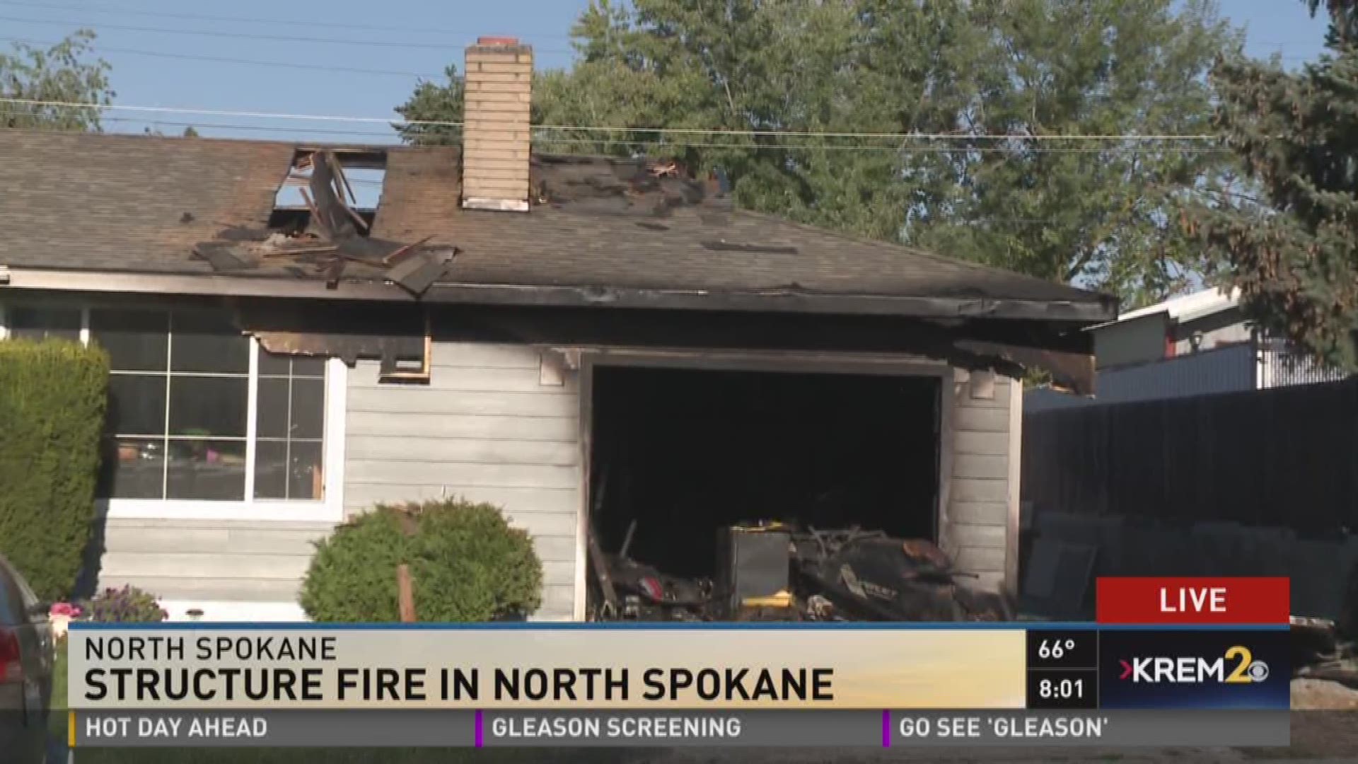 Crews Contain Garage Fire At Spokane Home | Krem.com