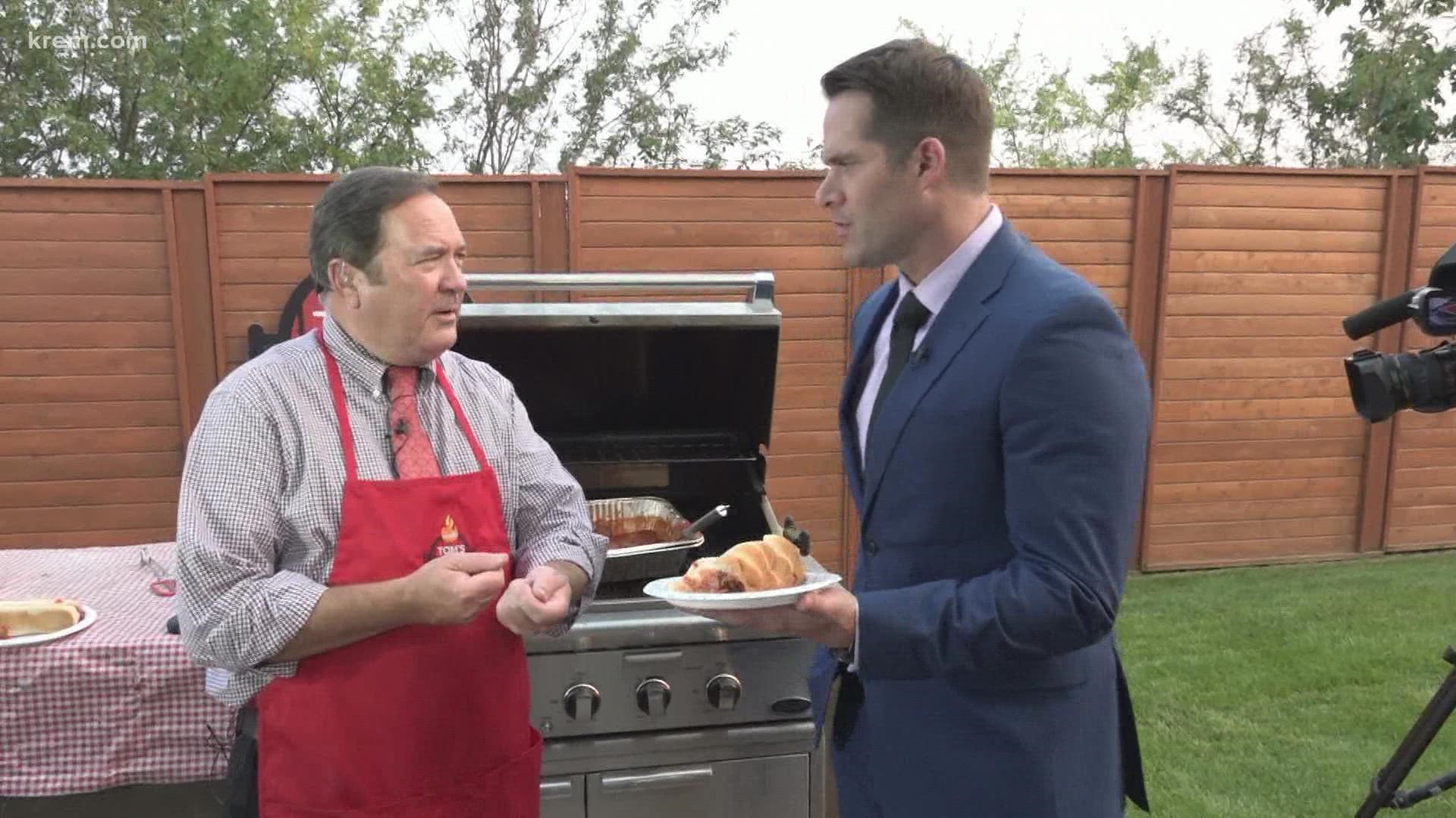 KREM's Tom Sherry has the weekday forecast and the recipe for grilled meatballs on Aug. 12, 2021 at 6 p.m.