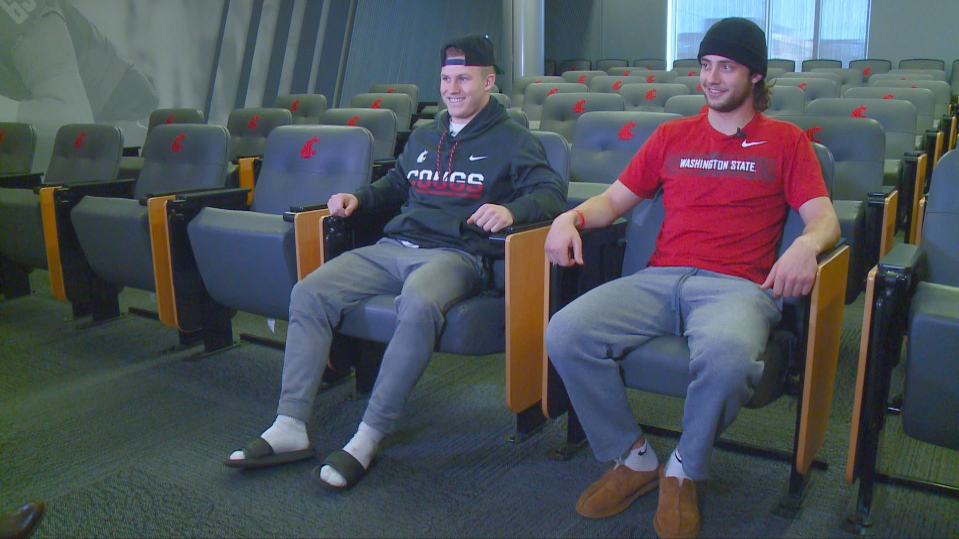 Washington State University QB Anthony Gordon and RB Max Borghi sat down with Brenna Greene to discuss being teammates and living together as roommates.
