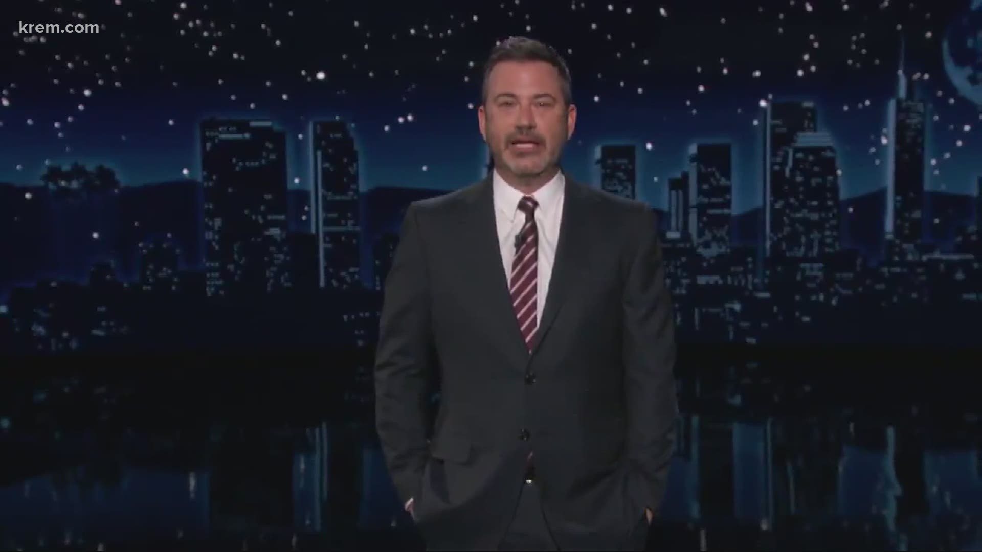 Gonzaga's undefeated regular season and historic NCAA Tournament run haven't been enough to convince Jimmy Kimmel that Gonzaga is a real university