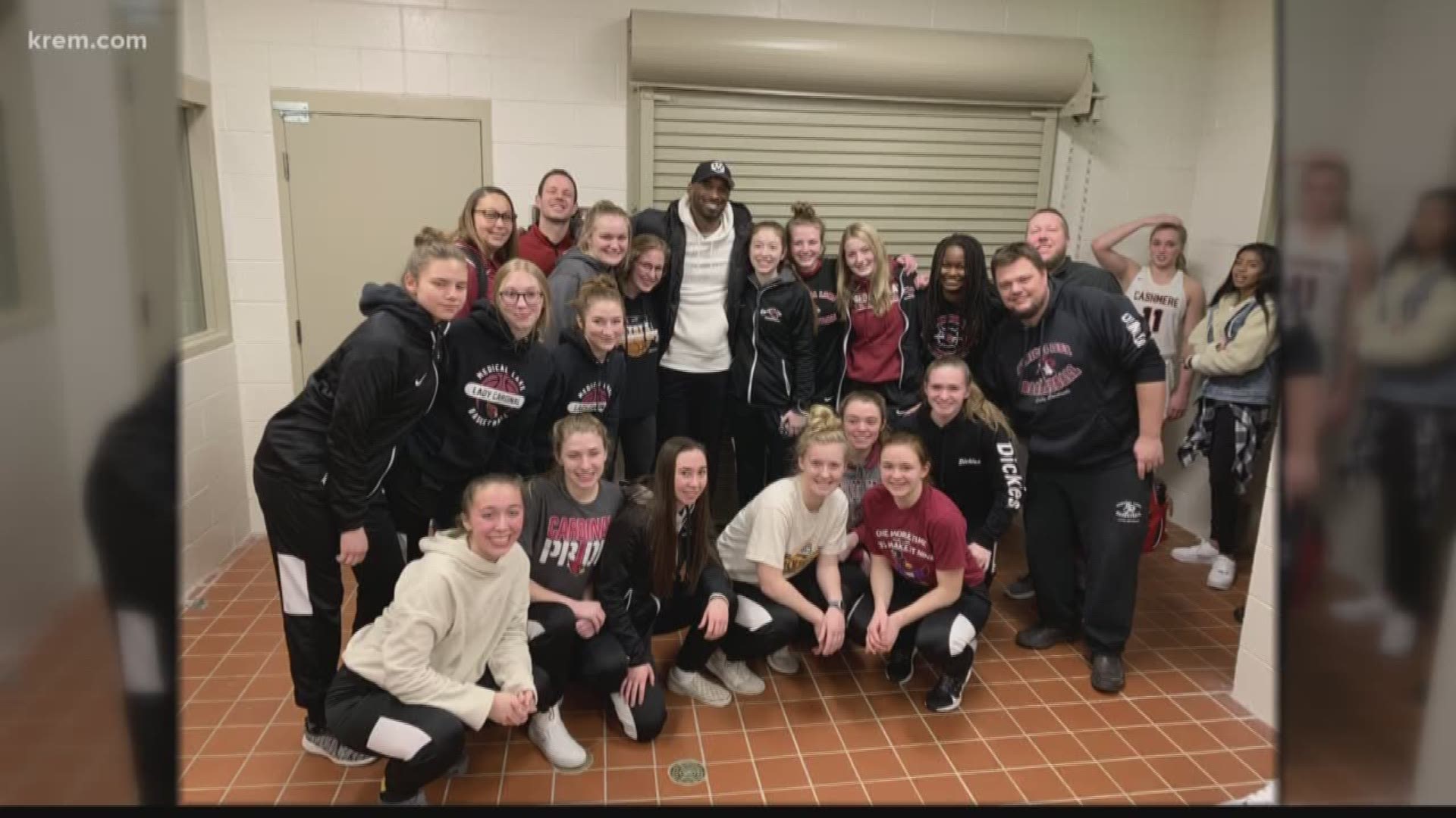 Kobe and his daughter Gianna attended a girls basketball game in Cashmere, Washington, earlier this month.