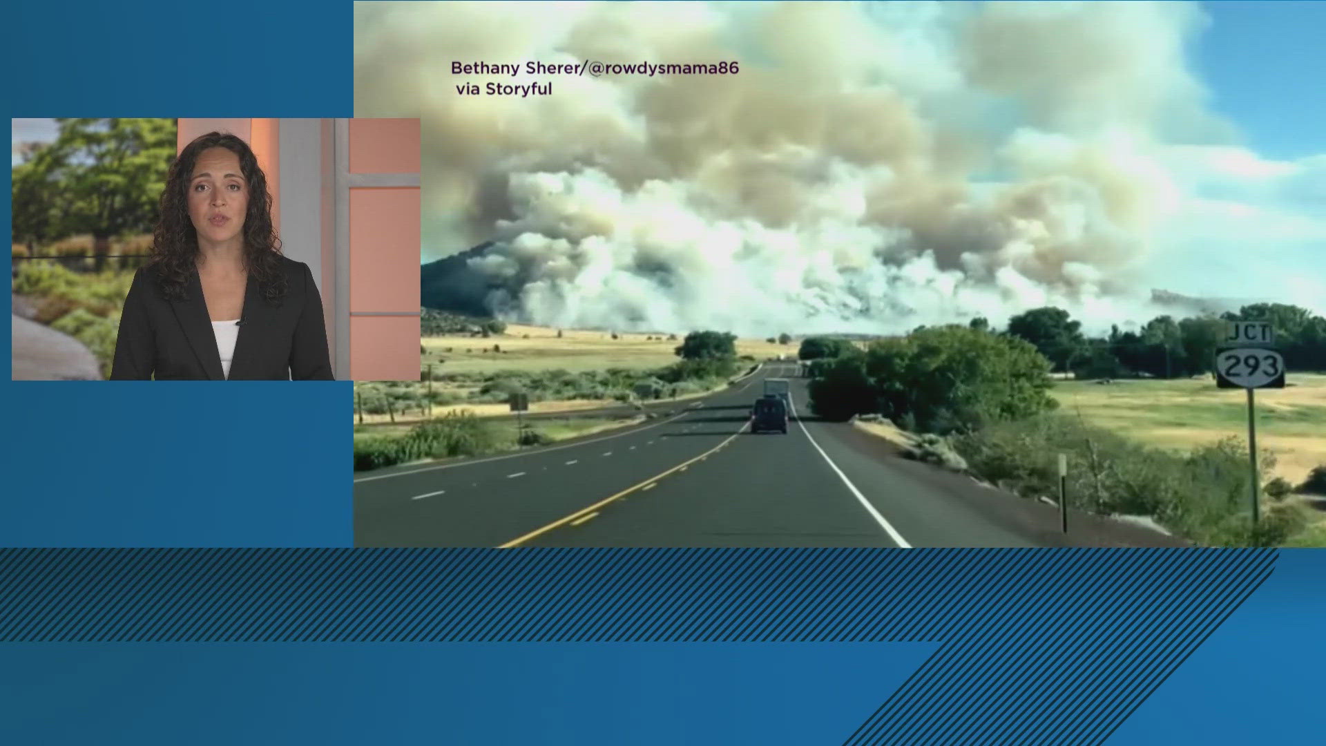 The fire in Oregon has burned almost 1,000 acres.