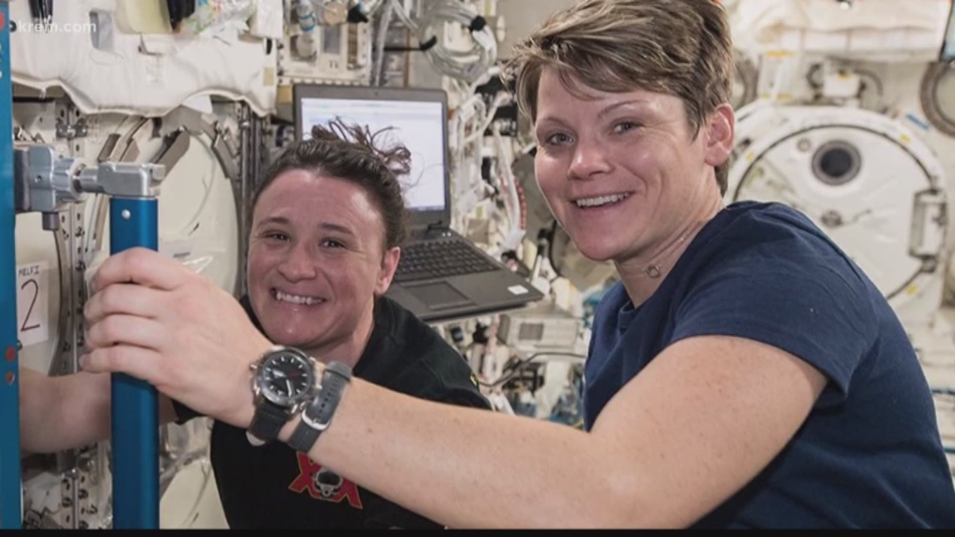 There is no escaping the holiday spirit - even in space. Spokane native Anne McClain is on the International Space Station working and preparing for the Christmas holiday.