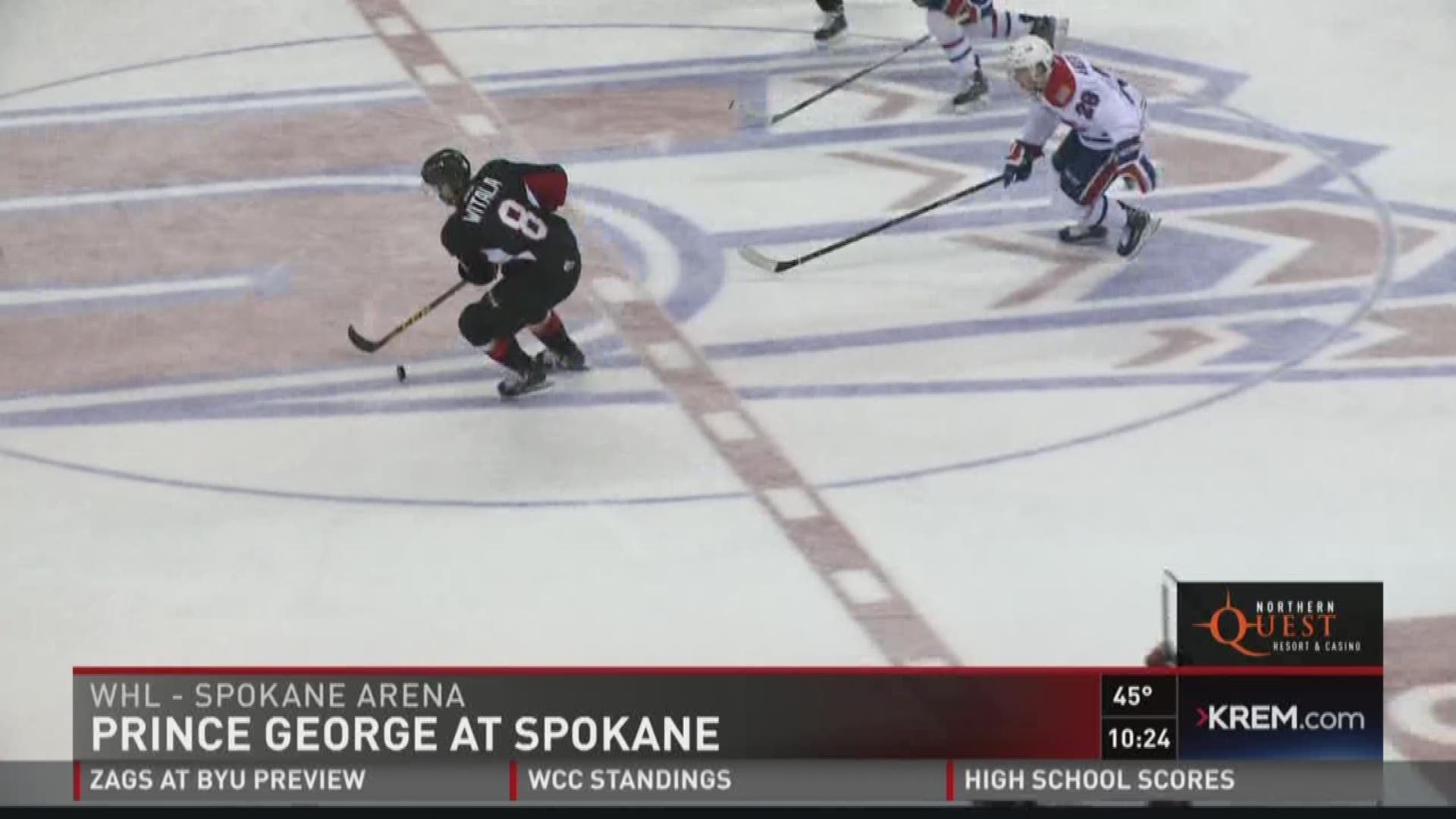 Spokane suffered its worst home loss of the season losing to Prince George 6-0, Friday night.