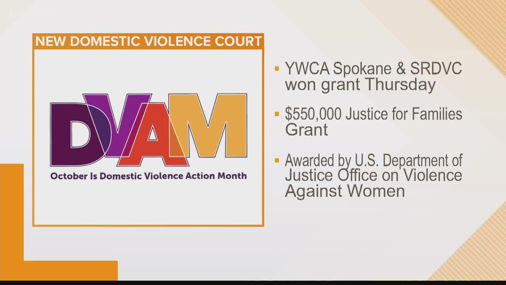 YWCA Spokane and SRDVC received a grant to open a new domestic violence court in the city of Spokane.