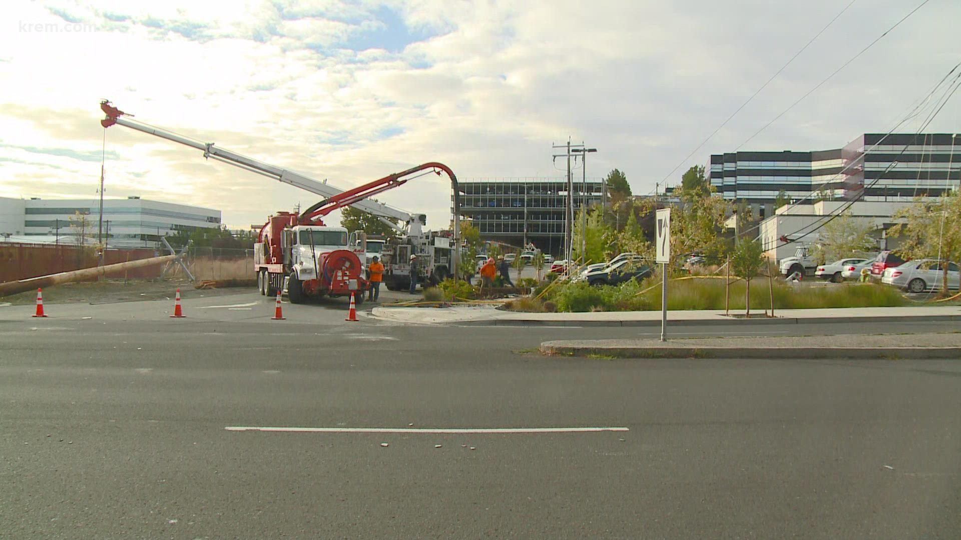 Avista’s outage map shows 42 customers are without power near North Central High School along the intersection of Mission Avenue and North Washington Street.