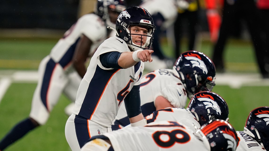 Brett Rypien overcomes picks, leads Broncos to first NFL win