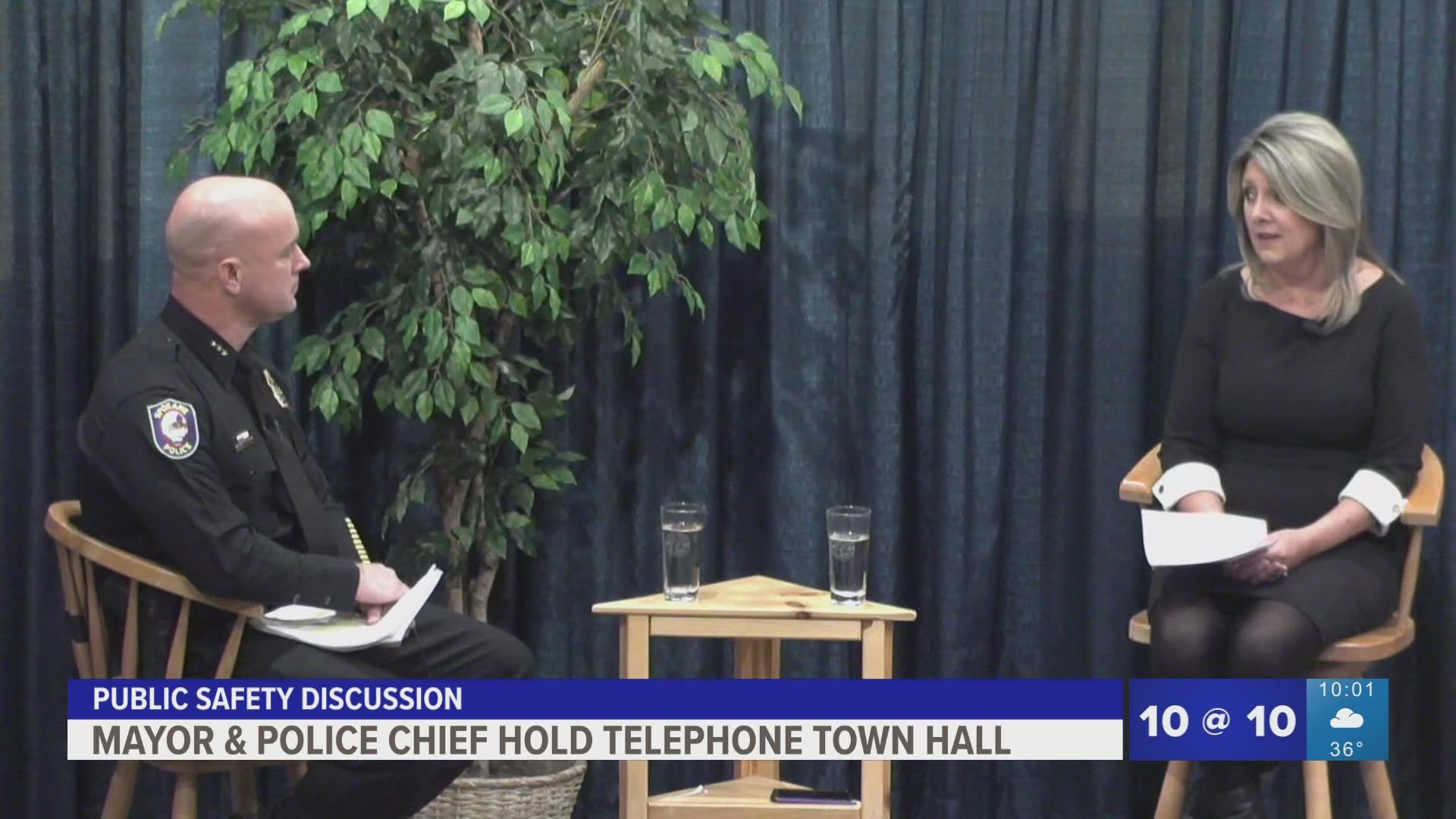 Mayor Nadine Woodard and Police Chief Craig Meidl discussed the challenges police face holding criminals accountable in Spokane.