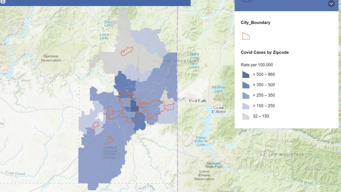 These Are Spokane County Zip Codes With The Most Coronavirus Cases