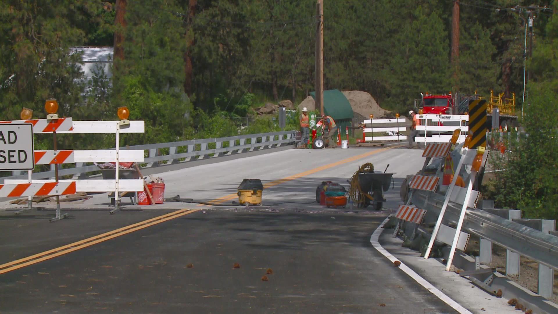 Spokane city officials said the bridge will reopen in early next week.