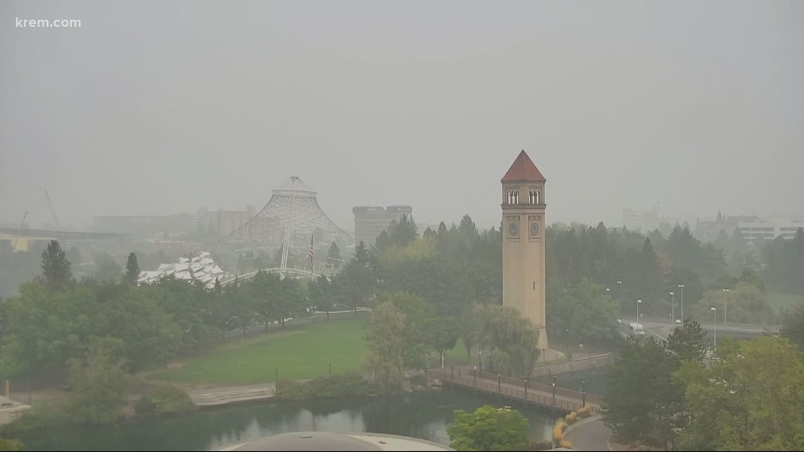 Spokane air quality is unhealthy due to wildfire smoke