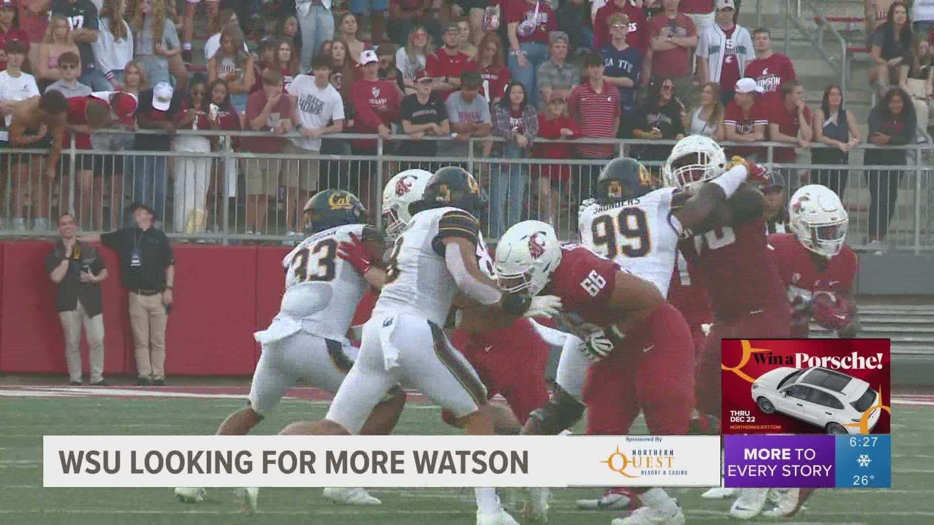 WSU's offense woke up in a big way after a couple of rough games, thanks mostly to the return of running back Nakia Watson.